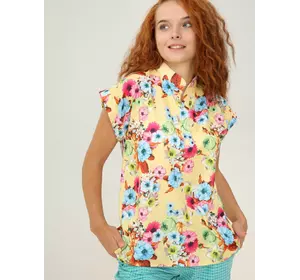Блуза зі спущеною лінією плеча 230148-1, 46 (230148s46)