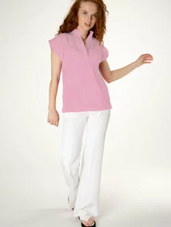 Проста блузка рожевого коліру 230150-1, 48 (230150-1)