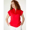 Проста блузка червоного кольору 230150, 56 (230150)