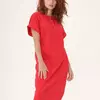 Червона сукня з льону 270194-2, 48/50 (270194-2s4850)