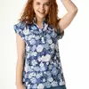 Жіноча блуза зі спущеною лінією плеча 230149, 48 (230149s48)