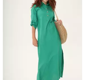 Класична пряма сукня з натурального льону 270188-2, 48/50 (270188-2s4850)