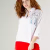 Біла блуза з вишивкою 230115-2, 60/62 (230115-2s6062)