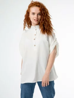 Молочна блуза-оверсайз 230157-3, 64/66 (230157-3)