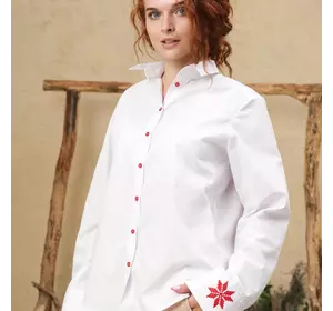 Класична біла бавовняна сорочка, 48/50 (5550196-1s4850)
