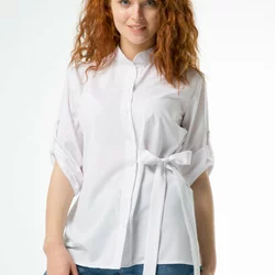 Класична блуза з оригінальним пояском 230160, 52 (230160s52)
