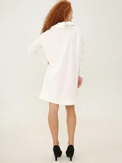 Оверсайз сукня прямого крою білого кольора 270371-1, 48/50 (270371-1s48/50)