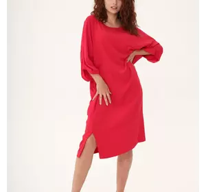 Сукня міді, червоного кольору 270357-1, 48/50 (270357-1s4850)