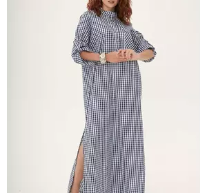 Класична пряма сукня з бавовняної тканини 270342, 48/50 (270342s4850)